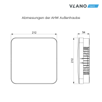 Außenhaube für Wohnraumlüftung, Ø100 -160 mm
