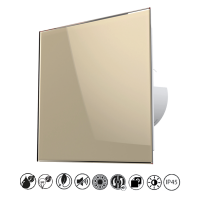 Badlüfter EOS 100 LTH Beige mit Lichtsensor &...