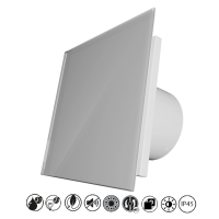 Badlüfter EOS 125 LTH Silver Lichtsensor &...