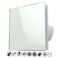 Badlüfter EOS 125 LTH White Lichtsensor &...