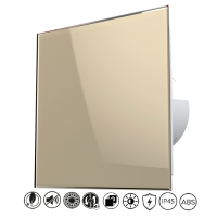 Badlüfter EOS 100 Beige mit Echtglasfront,...