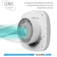 Badlüfter LENIS 125 mit kurzem Flansch