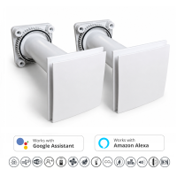 Dezentrale Lüftung AURA DUO 100 Slim mit...