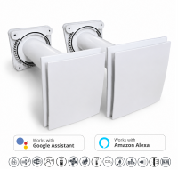Dezentrale Lüftung AURA DUO 150 Slim mit...