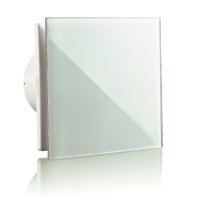 Badlüfter A-GLAS 100 WH mit Echtglasfront,...