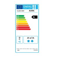 Dezentrale Wohnraumlüftung mit Wärmerückgewinnung AURA-K