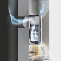 Radialventilator PHANTOM T mit Einschalt-, Nachlauf- und Intervalltimer