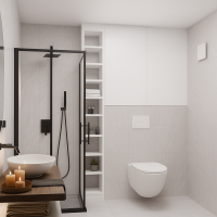 Badlüfter EOS 100 H WH mit Feuchtigkeitssensor & Nachlauf