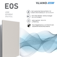 Badlüfter EOS 100 H WH mit Feuchtigkeitssensor & Nachlauf