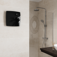 Badlüfter ALTO 100 Black mit Quick-Fix Montagesystem