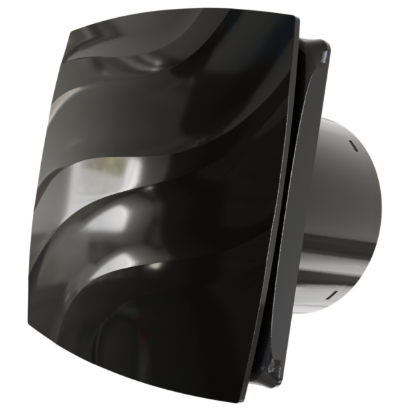 Badlüfter ALTO 120 Black mit Quick-Fix Montagesystem