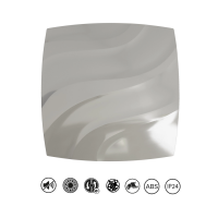 Badlüfter ALTO 120 Silver mit Quick-Fix Montagesystem