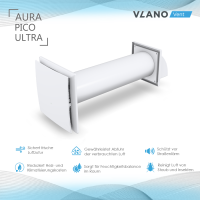 Dezentrale Lüftung AURA Pico 100 Ultra mit Wärmerückgewinnung