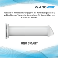 Dezentrale Lüftung UNO SMART mit Wärmerückgewinnung 4er Pack