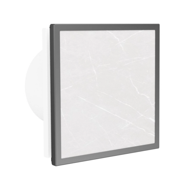 Badlüfter EOS 100 FP mit Fliesenfront, Rückschlagklappe