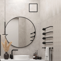 Badlüfter EOS 100 FP mit Fliesenfront, Rückschlagklappe