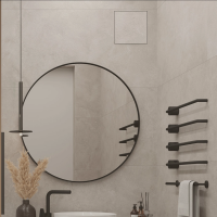 Badlüfter EOS 100 FP mit Fliesenfront, Rückschlagklappe